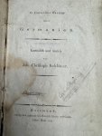 TACITUS, - Über Germanien. Lateinisch und teutsch von Joh. Christoph Schlüter.