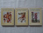 Barker, Cicely Mary. - Flower Fairies of the Autumn. With the nuts and Berries they bring/ Flower Fairies of the Summer/ Flower Fairies of the Spring. 3 titles.
