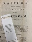  - Rapport, gedaan aan verscheiden kooplieden der stat Amsterdam vergadert den 11den september 1748