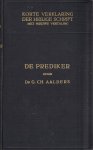G.Ch. Aalders - De Prediker