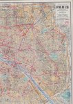 n.n - Indicateur des rues de Paris : métropolitain - nord-sud - autobus - tramways : las lettres et chiffres indiqués dans la 1ere colonne de cet indicateur correspondent aux divisions du plan.