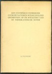 Pasveer, A. - Een statistisch onderzoek over de factoren, welke invloed uitoefenen op de kwaliteit van de Nederlandsche boter
