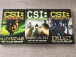 Collins, M.A. - Drie delen van CSI Miami; Vluchtgevaar, Dubbelblind en Doelwit