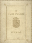Bosch, F.D.K. - De Blyde Incomste binnen Amsterdam van syne hoogheyt Frederick Hendrick de 20sten van bloeymaant van den jaare 1642
