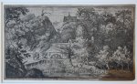 Allard van Everdingen (1621-1675) - [Antique landscape print, etching] The water mill at the foot of the mountain. [Set: eight landscapes], published 1631-1675, 1 p.