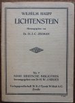 Hauff Wilhelm Herausgegeben  Zeeman D J C  Kroes H W J - Lichtenstein Neue Deutsche Bibliothek No. 7