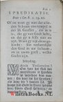 Lodenstein [Lodensteyn, Lodensteijn], Jodocus van - Negen Predicatien, Over Eenige Stoffen, dewelke heel selden werden geleert en noch minder gepractiseert. Nagesien, Ter Druk-pers bequaam gemaakt, en Verrykt met een Voorreden, als ook, met een Beschryving van het Leeven en Sterven van den groo...