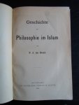 Boer,T.J.de - Geschichte der Philosophie im Islam