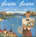Illustrated : Peikert + Herbert Leupin - (TOERISME / TOERISTEN BROCHURE) Zwitserland Luzern Vierwaldstättermeer