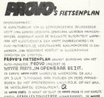 (GROOTVELD, Robert Jasper) - Provo's Fietsenplan.