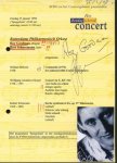 Goodman, Roy & Bart Schneemann: - [Programm mit eigenh. Unterschriften] Het Zondagochtend Concert. Zondag 25 januari 1998