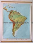  - Schoolkaart / wandkaart van Zuid-Amerika