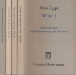 Lipps, Hans - Werke I-IV: Untersuchungen zur Phänomenologie der Erkenntnis; Untersuchungen zu einer hermeneutischen Logik; Die menschliche Natur; Die Verbindlichkeit der Sprache Lipps, Hans - Werke I-IV: Untersuchungen zur Phänomenologie der Erkenntnis; Untersuchungen zu einer hermeneutischen Logik; Die menschliche Natur; Die Verbindlichkeit der Sprache