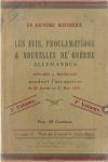  - Les avis, proclamations et nouvelles de guerre allemandes affichés à  Bruxelles pendant l'occupation du 25 janvier au 27 mars 1915