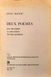 Maticic, Janez: - Deux poemes pour alto et piano