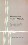 Rhys, Davids T.W. - The Questions Of King Milinda II