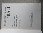 Zoete, Beryl de / Walter Spies - DANCE AND DRAMA IN BALI with a preface by Arthur Waley