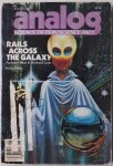 Offutt Andrew & Lyon Richard, Easton Tom, Pournelle Jerry, Gunn James, Brown Ray - Analog Science Fiction / Science Fact August 1982 Rails Across the Galaxy