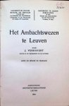 J. Verhavert - Het ambachtswezen te Leuven ( avec un résumé en français ) J. Verhavert - Het ambachtswezen te Leuven ( avec un résumé en français )