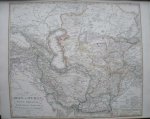 antique map (kaart). - Iran und Turan, Persien, Afghanistan, Beludschistan, Turkestan. Antique map.