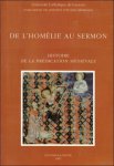 J. Hamesse, X. Hermand - l'homelie au sermon, Histoire de la predication medievale.Actes du colloque international de Louvain-la-Neuve, 9-11 juillet 1992.
