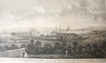 John Boydell (1719-1804) - [Antique print, etching and engraving, 1751] An East Prospect of the City of Oxford, published 1751.