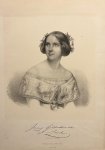 [Frans Bugga & Zonen] - [Lithography, lithografie, 1855] Portrait of Johanna Maria Lind (1820-1887), better known as Jenny Lind, Swedish soprano, Swedish nightingale, 1 p.