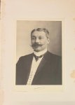  - [Original lithograph, 20th century] Portrait print of W.F. van Leeuwen, mayor (burgemeester) of Amsterdam (1860-1930 ), 1 p.