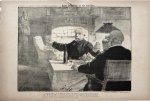 Braakensiek, Johan (1858-1940) - [Original lithograph/lithografie by Johan Braakensiek] Eene belasting op het smullen, 13 December 1891, 1 pp.