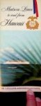 Matson Lines - Brochure Matson Lines, ss Lurline Accomodations To and from Hawaii