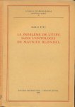 Ritz, Maria - Le problème de l'être dans l'ontologie de Maurice Blondel