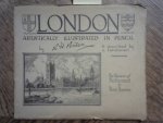 Penton R.H. - London Artistically illustrated in Pencil / The Houses of Parliament & River Thames