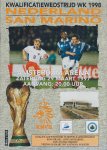 nvt - Nederland- San Marino -Programmaboekje