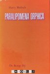 Harry Mulisch - Paralipomena Orphica