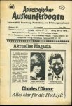  - Astrologischer Auskunftsbogen. Zeitschrift für Forschung, Fortbildung und Erfahrungsaustausch. Jahrgang 1981. Nrs. 361-364