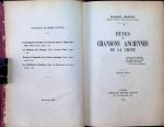 Marcel Granet - Fêtes et Chansons Anciennes de la Chine
