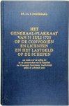 J.L.F. Engelhard - Het generaal-plakkaat van 31 juli 1725 op de convooien en licenten en het lastgeld op de schepen