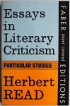 Read Herbert - Essays in Literary Criticism Particular Studies
