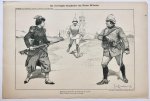 Braakensiek, Johan (1858-1940) - [Original lithograph/lithografie by Johan Braakensiek] De vervroegde terugkomst van Keizer Wilhelm, 6 November 1898, 1 pp.