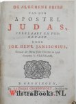 Janssonius, Johannes Henricus - Het Heuchlyk Gezicht van den Profeet Zacharias, in zyn derde capittel, Geopent en Toegepast. WAARBIJ GRATIS:  De Algemene Brief van den Apostel Judas, Verklaart en Toegepast.