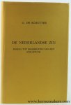 Schutter, G. De. - De Nederlandse zin. Poging tot Beschrijving van zijn Struktuur.