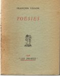 Villon, Francois - poésies