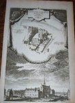 antique print (prent) - `t Nieuwe nonnen-klooster genaamd ter-Lelien nu gasthuis hof. (Amsterdam).