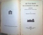 Edouard Chavannes - Le T'AI CHAN essai de monographie d'un culte chinois  appendice  le dieu du sol dans la Chine antique