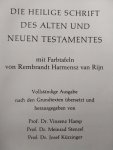 Hamp V, Stengel M, kürzinger J. - Die Bibel. Die heilige schrift des alten und neuen testamentes. MIT farbtafeln  vond Rembrandt Harmensz van Rijn