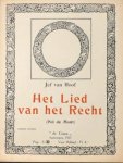 Van Hoof, Jef: - Het lied van het recht (Pol de Mont). 2e uitgave
