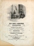 Speier, Wilhelm: - Die drei Liebchen. Ballade von Heinrich Hoffmann für eine Singstimme mit Begleitung des Pianoforte. 33tes Werk. 3te Auflage. 2te Folge der Lieder-Sammlung mit Piano-Forte Begleitung No. 30 Speier, Wilhelm: - Die drei Liebchen. Ballade von Heinrich Hoffmann für eine Singstimme mit Begleitung des Pianoforte. 33tes Werk. 3te Auflage. 2te Folge der Lieder-Sammlung mit Piano-Forte Begleitung No. 30