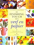  - De FINISHING TOUCH met VERF en PAPIER - Josephine Emma / Catherine Whitfield - uitgeverij  Cantecleer, hardcover, 160 blz.