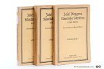 Dietzgen, Josef. - Josef Dietzgens Sämtliche Schriften in drei Bänden. Herausgegeben von Eugen Dietzgen. [ 3 volumes ].