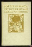 ADAMA VAN SCHELTEMA, C.S. - Poëzie en proza uit het werk van C.S. Adama van Scheltema, gekozen en ingeleid door Arn. Saalborn. met 4 portretten.